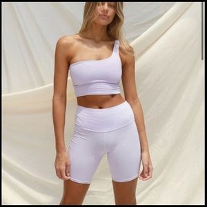 Stone Fox Active Shorts in Taro